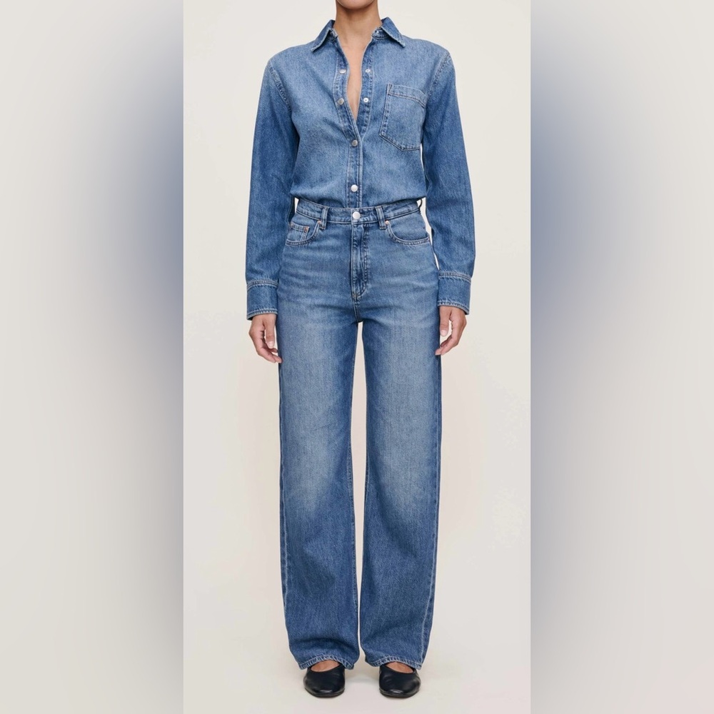 DL1961 Karmine Refined Wide Leg High Rise 31" Jeans